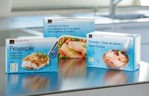 Mmmh: Das Packaging mit Serviervorschlag macht Appetit auf Meer.